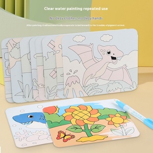 Hecho a mano DIY creativo arena pintura niños pequeños colorido arena Graffiti juguetes educativo dibujo Color juego con caja de madera - Product Image 4