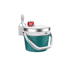 Seaux à glace isolés en acier inoxydable de 7.2 L Seau à glace isolé sous vide à double paroi avec couvercle