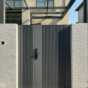 Portes modernes en alliage d'aluminium sur mesure, portes de <span class=keywords><strong>jardin</strong></span> en aluminium durables pour villas extérieures, sûres et contrôlables électriquement - Product Image 5