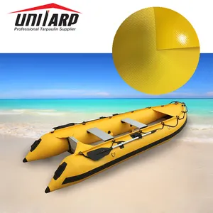 1000D 28*26 1100gsm 850gsm Dark Blue Grey Yellow PVC Coated Tarpaulin For Inflatable Boat