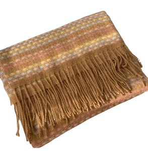 Autumn and Winter High-end Women's Plaid Tassel Shawl Thickened Warm <b>Scarf</b> - Product Image 5