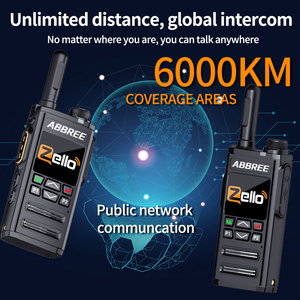 Talkie-walkie réseau ABBREE GP-268 <span class=keywords><strong>POC</strong></span> avec Zello WiFi, portée illimitée, appels mondiaux, radio amateur pour chantier de construction, <span class=keywords><strong>ski</strong></span> - Product Image 4