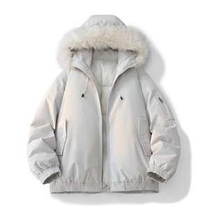 Chaqueta de Invierno 2024, Gruesa, Cálida, con Bolsillos Tipo Oso, Forro de Sherpa y Cachemira, Impermeable, Suave y Afelpada - Product Image 3