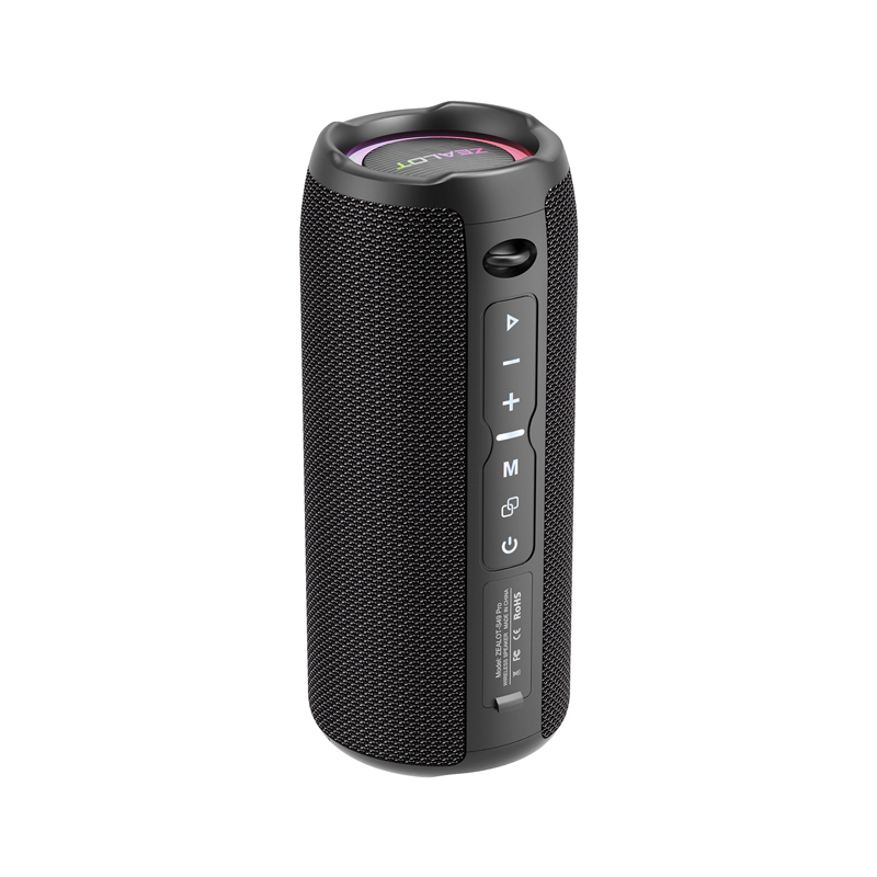 ZEALOT S49 Pro Wireless Speaker with 20W Loud Stereo Sound, Outdoor Portable IPX7 Waterproof Speakers with RGB Light TWS Speaker