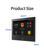 Prix usine 5000mAh Tuya Smart 7 pouces écran WiFi 4G GSM Kit de système d'alarme domestique PST-H700-4GEU