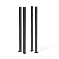 Kit de bielles multi-tailles pour l'extension et le renforcement des racks de squat - Barre transversale robuste pour Power Rack