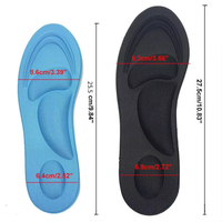 Vente chaude de semelles orthopédiques de confort sportif pour hommes en mousse à mémoire de forme et matériau PU Plantillas Ortopedicas Palmilhas Ortopédicas
