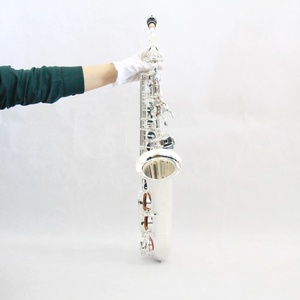 Prix de gros Focus Music Brand <span class=keywords><strong>Instrument</strong></span> à vent Saxophone Alto Mib plaqué argent avec étui de transport et sangle <span class=keywords><strong>Saxo</strong></span> Alto OEM - Product Image 2