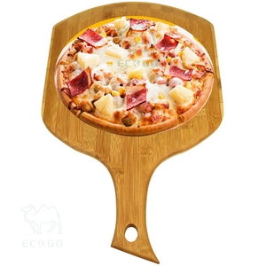 Peau à pizza étanche à l'humidité, planche à pizza en bambou biologique antiadhésive, palette à pizza en bambou suspendue - Product Image 1