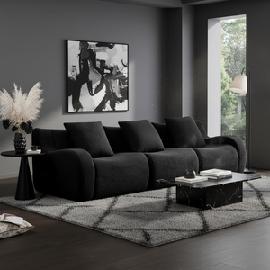 Sitio de Compras en el Extranjero para Muebles de Villa, Tela de Osito de Peluche Color Bronceado de Primera Calidad, Sofá Grande, Muestras Gratis y Envío Gratuito - Product Image 3