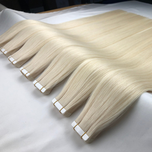 Extensiones de Cabello Humano Brasileño Remy Ruso con Cinta Adhesiva, Invisibles, Doblemente Tramadas, Cabello Humano Vietnamita Virgen con Cinta Adhesiva - Product Image 1