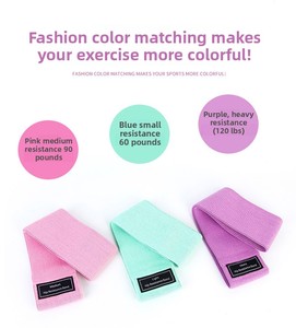 <span class=keywords><strong>Banda</strong></span> de Resistencia Elástica de Alta Calidad para Cadera, Color Negro, para Entrenamiento de Glúteos y Piernas, Antideslizante, para Fitness - Product Image 4