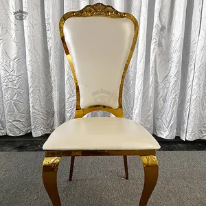 Hochzeits möbel Luxuriöse Hochzeit Golden Chairs Edelstahl Event Chair