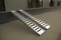 Haute qualité 2T capacité pliant en aluminium camion SUV ORV rampe de chargement rampes de moto robustes