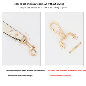 Hebilla de Metal Desmontable para Correa de Bolso – Gancho de Aleación de Zinc Engrosado para Bolsos de Cuero y Mochilas - Product Image 4