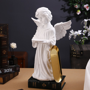 Mystic Arts Angel <b>Tray</b> Ornament Resin Figurine <b>Decorative</b> <b>Trays</b> Home <b>Decoration</b> - Product Image 3