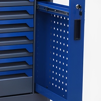 Armoire à outils à 7 tiroirs, chariot à outils en métal sur roulettes avec 424 kits d'outils, rangement robuste, établi mobile, chariot à outils pour garage et atelier