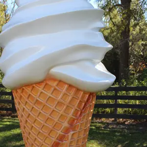 Tall enorme personalizado gigante sorvete esculturas