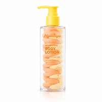 Lotion corporelle hydratante OEM à la calendula et à la guimauve, enrichie en acide hyaluronique, texture crème glacée, hydratant corporel couleur arc-en-ciel
