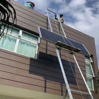 Elevador Móvil Eléctrico Pequeño en Oferta, Elevador de Cuerda de Acero para Techos, Elevador de Paneles Solares, Elevador de Paneles Fotovoltaicos de Vidrio