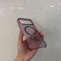 Étui de téléphone magnétique transparent à trois couches pour iPhone 18 Duo, coque antichoc en PC, coque de charge sans fil, couleur personnalisée