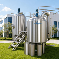 Équipement complet de brassage artisanal Tonsen 500L 1000L, système de brassage clé en main 5HL 10HL en acier inoxydable 304 pour microbrasserie et brasserie artisanale