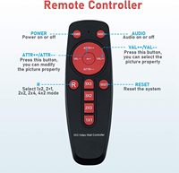 Répartiteur vidéo mural 4K60 HDMI 9 sorties, 13 modes de fusion, télécommande IR, audio SPDIF, DC 12V, contrôleur vidéo mural 3x3