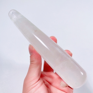 Made in China Schwarzer Obsidian <span class=keywords><strong>17</strong></span>-18cm Zauberstab für Frauen Körper massage Straight Stick - Product Image 6