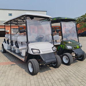 6 Seat Small Four-Wheeled Golf Cart 48V/<b>72V</b> Motor 100Ah/120Ah <b>Battery</b> Hydraulic Disc Brakes LED Lights for Sightseeing 6 Seat El - Product Image 2