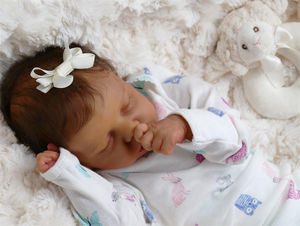 NPK 19 pouces/48 cm Sleeping Reborn Baby Doll Cadeau de Noël Jouets pour enfants Fait à la main en silicone Newborn Bebe Reborn Doll - Product Image 5