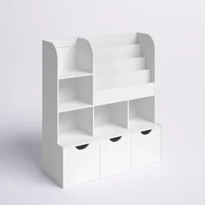 <span class=keywords><strong>Bibliothèque</strong></span> Cube blanche Avec une apparence simple mais une fonction polyvalente étagère standard blanche - Product Image 2
