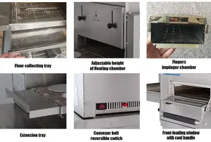 Commercial Electric German Digital Convection Oven Machine Bakery For Pizza Baking