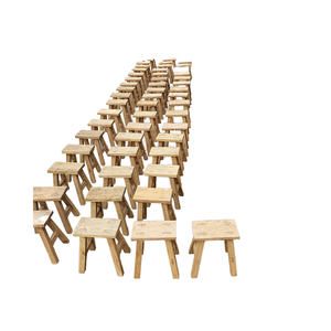 Trung Quốc Đồ nội thất cổ sinh sản mộc mạc cổ điển rắn <span class=keywords><strong>ELM</strong></span> gỗ mini Phân trẻ em Phân - Product Image 5