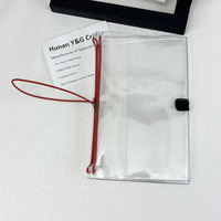 Personalisierte A6 PVC-Hülle mit Gummiband, Wasserdichter Transparenter Langlebiger Planer-Einband mit Innentasche für Reisetagebücher
