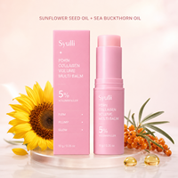 Baume multi-usages hydratant au collagène PDRN Syulli pour le visage, base de maquillage, soin pour peaux sèches, stick hydratant réparateur pour le cou