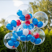 20 ballons à bulles de 24 pouces, ballons en plastique pour fête, anniversaire, mariage, décorations sous-marines, 10 ballons Bobo transparents