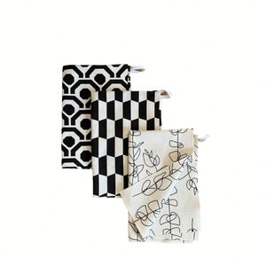 Wholesale Recycled Custom Printing 380GSM <b>Microfiber</b> Waffle Kitchen <b>Towel</b> Dish <b>Towels</b> Cleaning Tea <b>Towels</b> - Product Image 1