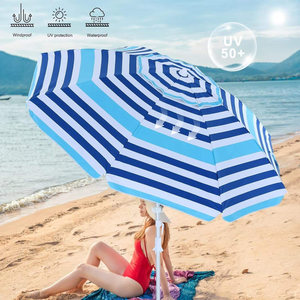 Лидер продаж, высококачественные пляжные зонтики с принтом логотипа на заказ, пляжные зонтики 7.5Ft - Product Image 4