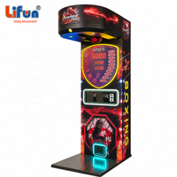 LIFUN Machine d'arcade de boxe à fort rendement avec affichage numérique et jeu de mesure de force de frappe pour parc d'attractions intérieur