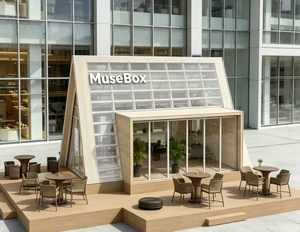 Casa Contenedor Modular Triangular de Acero y Madera de Lujo Personalizable para Hoteles, Bares al Aire Libre y Tiendas - Product Image 4