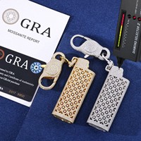 Chaîne de portefeuille pour homme en argent 925 plaqué or, entièrement sertie de moissanite VVS (testée au diamant), style Hip Hop, accessoires de bijouterie