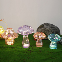 Décorations de pâques commerciales bon marché à piles led champignon lumière printemps pièce maîtresse de table