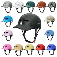 Gorra de Béisbol Simple Negra para Hombre y Mujer, Protector de Cabeza para Ciclismo Urbano, Casco de Béisbol