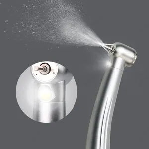 High quality push botton 3 water spray China supplier high speed dental LED handpiece