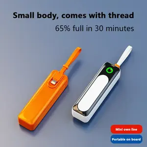 พาวเวอร์<span class=keywords><strong>แบ</strong></span>งค์ขนาดเล็กแบบพกพา5000มิลลิแอมป์พร้อมไฟ LED พวงกุญแจกระเป๋าชาร์จไฟฉุกเฉินขนาดเล็กสำหรับ iPhone Galaxy - Product Image 2