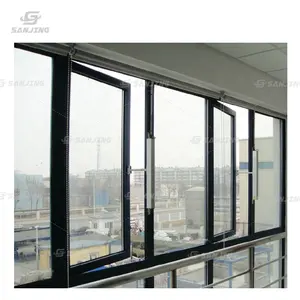 알루미늄 두 배 윤이 나는 에너지 효과 여닫이 창 windows 가정을 위한 유리제 여닫이 창 windows 알루미늄 구조 여닫이 창 창