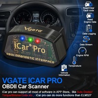 Outil de diagnostic automobile Vgate ICar Pro Elm327 V2.3 OBD 2 OBD2 Bluetooth pour Android/iOS BT3.0 pour Android ODB2 Scanner automobile 2025