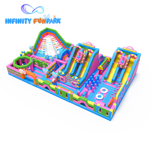 Parc de jeux gonflables Big Bounce, équipement de qualité commerciale <span class=keywords><strong>pour</strong></span> les parcs d'attractions, <span class=keywords><strong>location</strong></span> <span class=keywords><strong>pour</strong></span> événements, vente en gros - Product Image 1