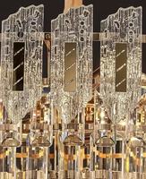 Suspension en cristal nordique pour salon, luminaire LED moderne de luxe pour hôtel, villa, restaurant, suspension en cristal