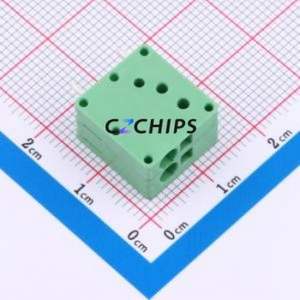 MX205V-3.5-02P-GN01-Cu-A Spring Terminal Block Through hole Component (THT),P=3.5mm Connector 1x2P 3.5mm Green Through Hole - Product Image 1